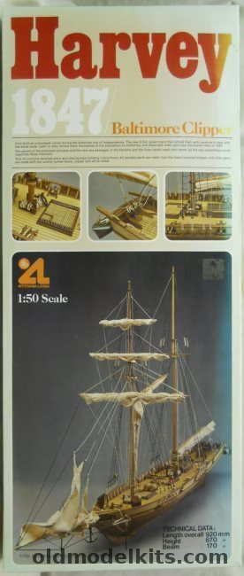 Artesania Latina 1/50 Baltimore Clipper Harvey 1847 (With Cannon), 20502 plastic model kit
